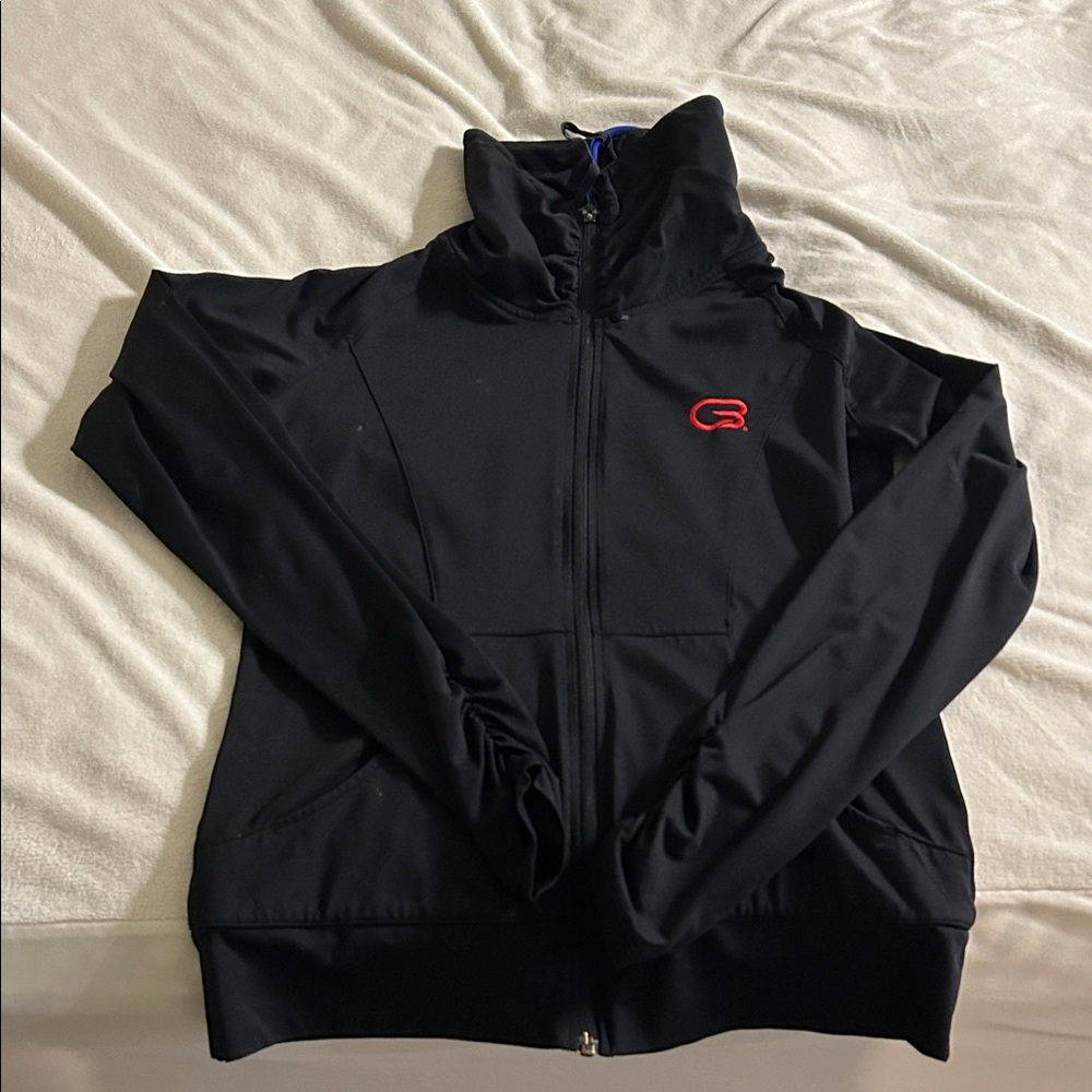Cycle bar cowl neck jacket